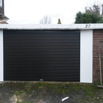 Black Insulated Roller Garage Door