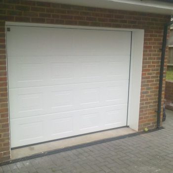 White Electric Garage Door