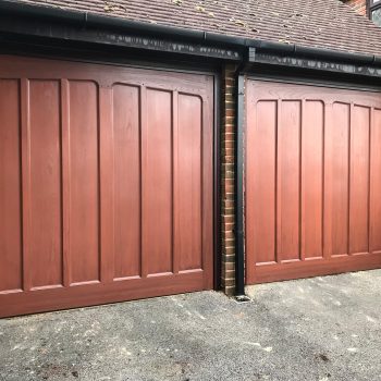 Two Wooden Wessex Garage Doors