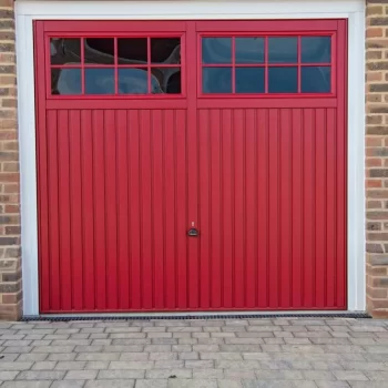 red up and over front door